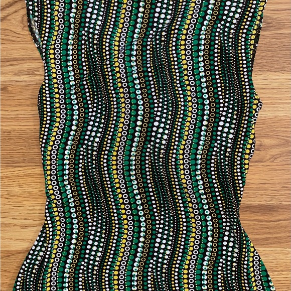 Candies Sleeveless Blouse Juniors Size Large Multicolored Polka Dots EUC - Picture 6 of 7